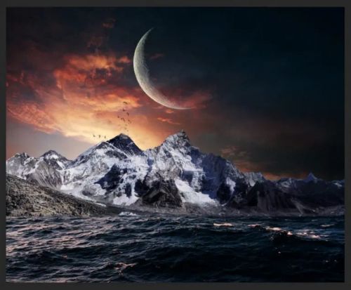 آموزش طراحی آسمان رویایی در فتوشاپ